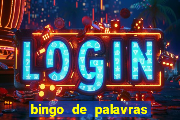 bingo de palavras cha de bebe